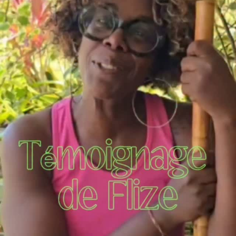 Flize, après sa séance privée de Bambou Fit Massage